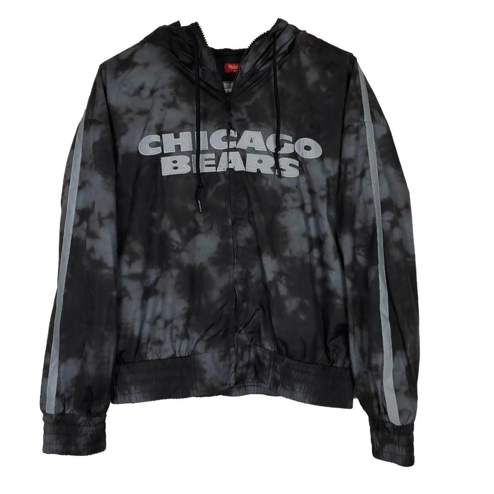 Mitchell & Ness Chicago Bears NFL Reflective Womens Jacket M Medium‎ Dk Grey NWT